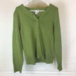 The Territory Ahead Large Green Cardigan Sweater